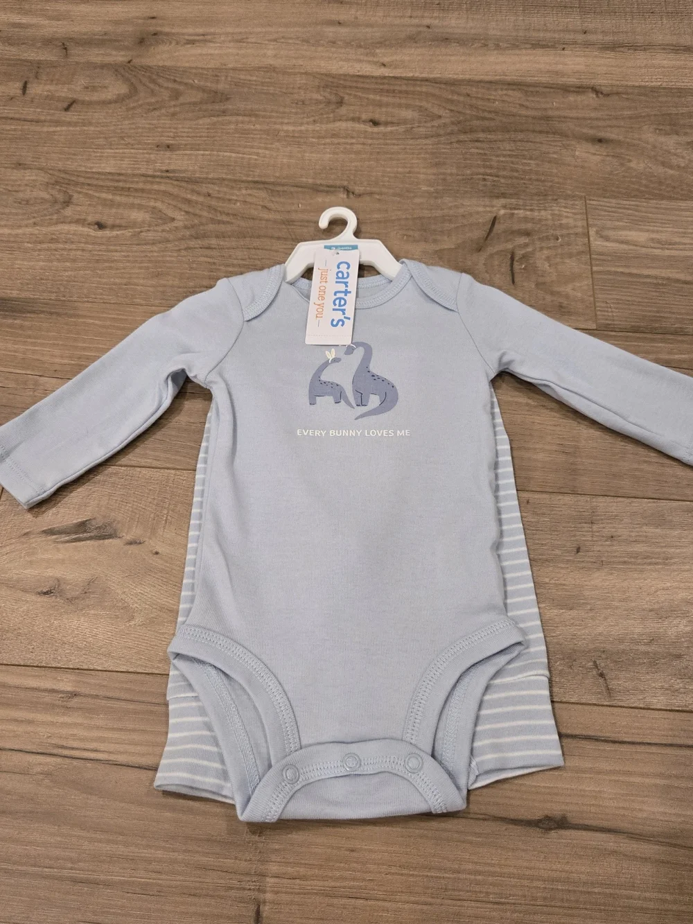 Carter's Baby Boy Dino Easter Set 2pc Blue Stripes NWT 3Mos every bunny loves me